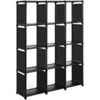 SONGMICS Cubos de Almacenamiento- Librería con 12 Compartimentos- Armario Modular- para Salón- Dormitorio- Baño- 105 x…